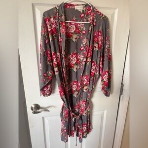 Floral  Robe Oversized‎